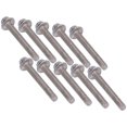 thumbnail image 4 of Pernos Roscados, M5 Acero Inoxidable A2-70 Perno De Cabeza Hexagonal Con Brida Resistente A La Corrosión De Fijación Firme Para Fijación Cergrey M5x40, 4 of 8