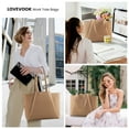 thumbnail image 6 of Lovevook Handbag Purses for Women,Large Work Tote Bag Briefcase Shoulder Bag for Women Fit 15.6 Inch Laptop with Clutch Bag, 6 of 8