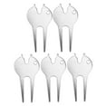 thumbnail image 5 of HEATSHAKING Golfers Divot Fork Groove Cleaning Metal Silver 5Pcs, 5 of 8