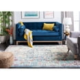 thumbnail image 6 of SAFAVIEH Madison Joandra Vintage Floral Area Rug, Navy/Light Blue, 6'7" x 6'7" Square, 6 of 8
