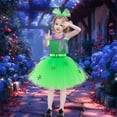 thumbnail image 5 of 2DXuixsh Robe Fille Perles Robe en Tulle pour Mariage Enfants Robes de Concours Longueur Cheville avec Nœud Robes Formelles Filles Vert Taille 90, 5 of 5