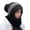 Black, variant on Beanie Hat for Women Head Wraps Solid Integrated Ear Windproof Scarf Hooded Scarf 2 In 1 Scarf Knitted Hat Mens Winter Caps Clearance