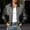 Gray, variant on Men's Winter Jackets Stand Collar Suede Patchwork Jacquard Jacket Retro Casual Cropped Jackets with Multi Pockets Brown-B