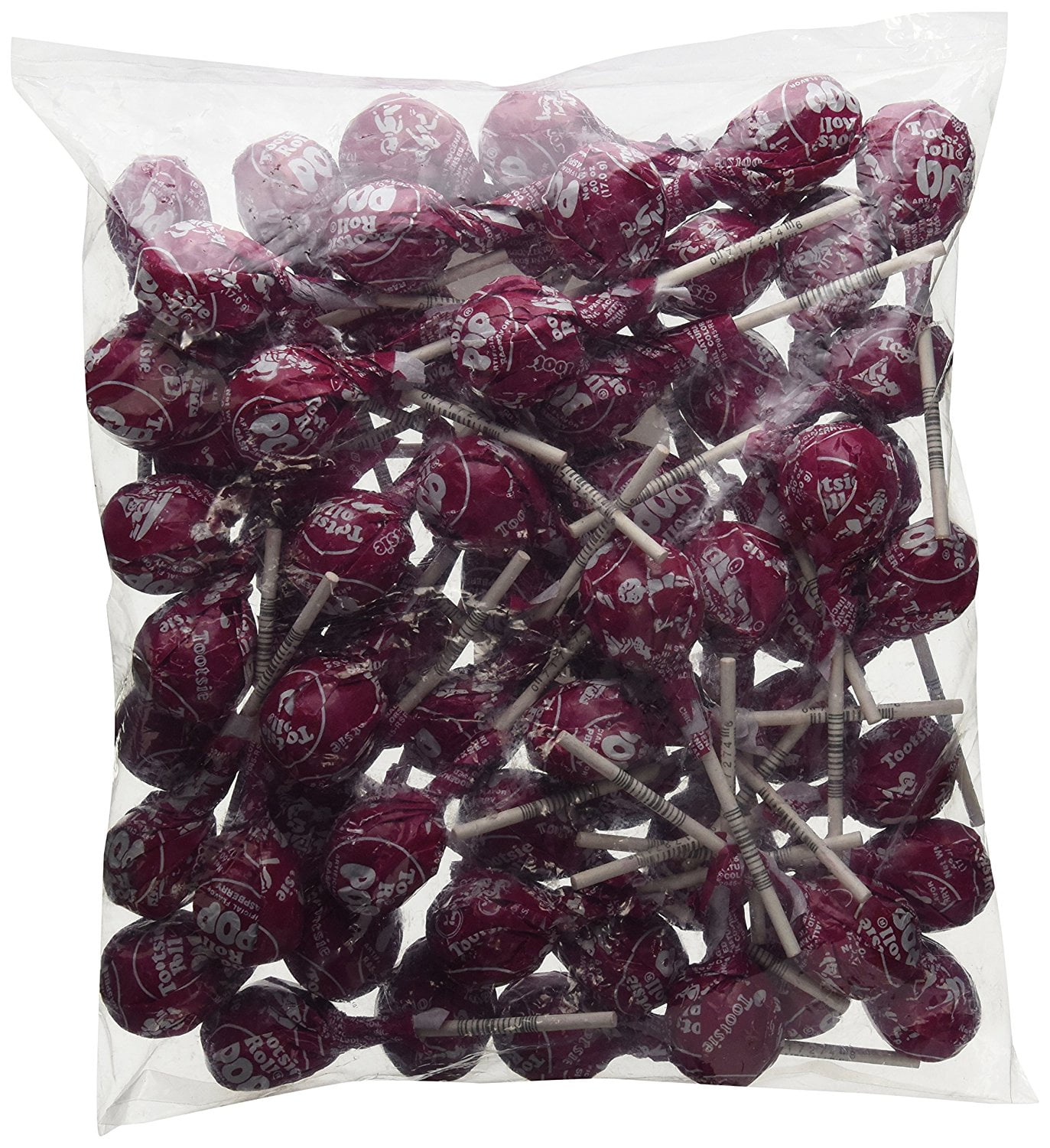 Red Raspberry Pop Red Raspberry Tootsie Pops 60 pops - Walmart.com