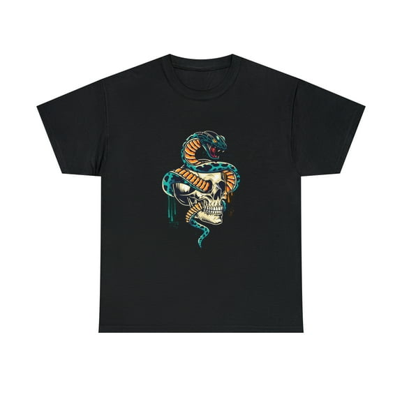 Skull and Snake Halloween T-Shirt