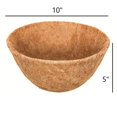 thumbnail image 2 of Panacea Round Coco Fiber Liner Insert for Outdoor Hanging Planters & Baskets, 10", 2 of 2