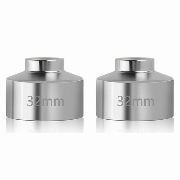 2pcs 32mm Socket-Oil Filter Wrench Tool,Steel Quickly Oil Filter Removal Tool,3/8Inch Drive Oil Filter Socket Tool