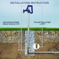 thumbnail image 2 of Frost Proof Yard Hydrant, 3.25FT Freezeless Frost Proof Hydrant, Water Faucet 3/4" Pipe Connection, 12" Bury Depth, for Yard, Garden, Pasture Irrigation and Drinking, 2 of 4