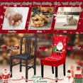 thumbnail image 3 of Christmas Chair Covers, Stretch Dining Room Chair Covers Set of 6, Christmas Decoration/Home Decor Chair Protector Slipcovers, 3 of 7
