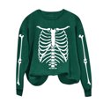 thumbnail image 5 of Inverlee Halloween Sweatshirts for Women Plus Size Pumpkin Ghost Graphic T-shirt Work Round Neck Sweatshirt Long Sleeve Dressy Casual Pullover Tops Halloween Clothes, 5 of 6