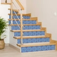thumbnail image 4 of Mi Alma Abstract Blue Tile Stickers - Removable Vinyl 4x4, 24 pcs, 4 of 10