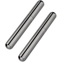 Linkidea Cigar Case Tube, 2 Pack Stainless Steel Portable Carrying Cigar Box, Single Cigar Holder for Travel (Dark Grey)