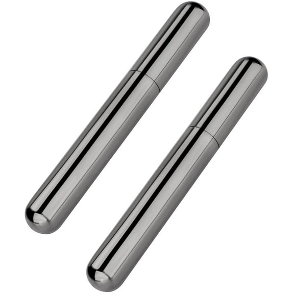 Linkidea Cigar Case Tube, 2 Pack Stainless Steel Portable Carrying Cigar Box, Single Cigar Holder for Travel (Dark Grey)