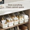 thumbnail image 2 of Lohuatrd Kitchen Cabinet Organizer U-shaped Card Slot Design with Roller Skating Easy Access Multi-functional Storage Box, 2 of 7