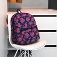thumbnail image 3 of Wukai Rose Flowers Versatile Backpack:Spacious,Organized,Comfortable,Ideal for Travel and Everyday Use with Multiple Pockets and Padded Straps, 3 of 8