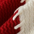 thumbnail image 4 of Men's Mock Turtleneck Sweater Color Block Ribbed Knit Thermal Pullover for Fall and Winter Casual Wear, Ideal for Christmas Parties,Red,M, 4 of 6