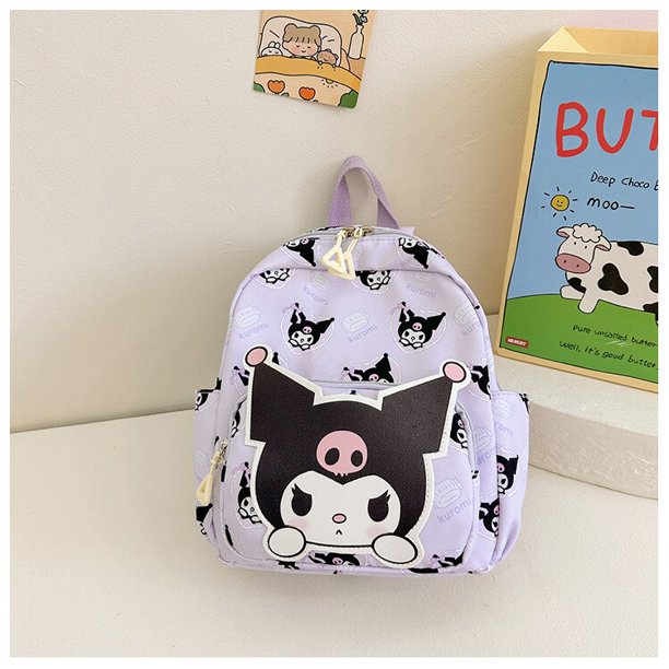 Bolsa Kawaii Sanrio Cinnamoroll Kuromi para estudiantes, Pochacco de hombro femenino, bolsa de libros de dibujos animados para niños, juguete de regalo de cumpleaños