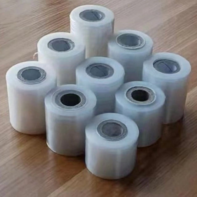 1 Rouleau de Pellicule Plastique Extensible Transparente Robuste et Industrielle, Rouleau de Film Auto-Adhérent pour Emballage, Déménagement, Expédition et Protection des Meubles
