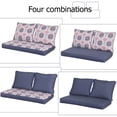 thumbnail image 2 of Aoodor Loveseat Cushions Set 46.5"x24.4"x3.9" Deep Seating Bench Chair Cushions with Back Pillows, Seat Cushion, and Dust Jacket for Indoor and Outdoor  - 3 Piece Set, 2 of 7