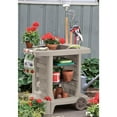 thumbnail image 3 of Suncast Portable Outdoor Garden Center Station Tool Cart, Light Taupe (2 Pack), 3 of 4