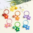 thumbnail image 4 of New Fashion Small Candy Flower Keychain For Women Girl  Key Ring Car Key Chain Bag Charms Pendant Party Jewelry, 4 of 14