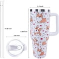 thumbnail image 3 of 40 oz Goth Moon Tumbler with Handle and Straw, Black Gothic Travel Mug Water Bottle, Stainless Steel Insulated Cup with Lid and Straw, Birthday Christmas Halloween Gifts, 3 of 6