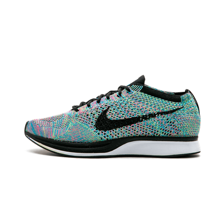 NIKE MENS Flyknit Racer "Multi-Color 2.0" 526628 304 from Stadium Goods
