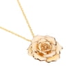 thumbnail image 1 of Collar Con Colgante de Pétalos de Crema Chapado en Oro de 24k Hecho A Mano, Aniversario Perfecto, Boda, Regalo de Cumpeados para Para Ella, 1 of 7