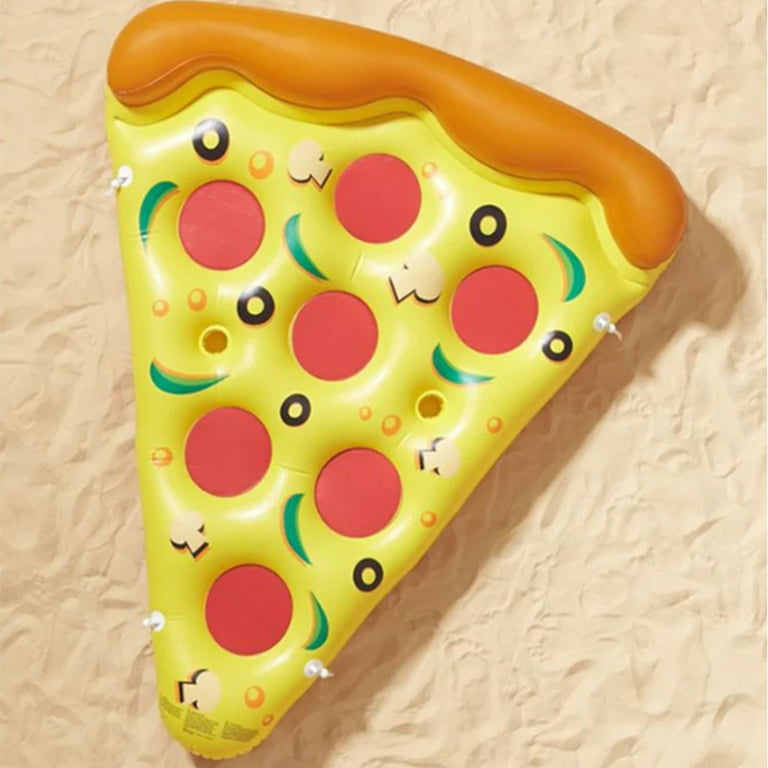 Swimline Inflatable Pizza Slice Pool Floats - 2-Pack, Bungee Connectors For Linking 2 thumbnail image