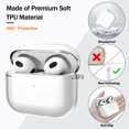 thumbnail image 4 of Funda MHYALUDO para Airpods de tercera generación con bolígrafo de limpieza, 4 of 7
