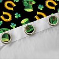 thumbnail image 4 of Manfei Retro Horseshoe Curtains Pack of 2 (42x84 Each),St.Patrick Day Curtains Blackout,Four Leaf Clover Bedroom Curtains For Boys Teens,Super Cozy Room Decor, 4 of 6