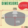 thumbnail image 5 of Chef PRO Commercial Grade Aluminum Caldero Stock Pot, 28.4 Quarts, 5 of 6