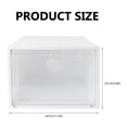 thumbnail image 1 of 1Pc Dustproof Transparent Shoes Box Footwear Box Plastic Shoes Box Stackable Shoes Box Storage Box for Hotel Storage Home, 1 of 6