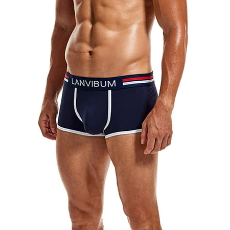 

Gubotare Boxers For Men Men s Underwear Boxer Briefs Pack Moisture-Wicking Men s Mesh Underwear X-Temp Cooling with Odor Control Navy XL