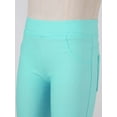 thumbnail image 6 of iiniim Girls Active Leggings Athletic Pants Workout Running Yoga Sports Dancewear Footless Tights Age 3-14 Light Blue 9-10, 6 of 7