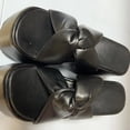 thumbnail image 5 of Ediodpoh Women Slippers Fashionable and Simple Solid Color Thick Sole Wedge Comfortable and Large Open Toe Breathable Shoes Womens Slippers Black 8.5, 5 of 5