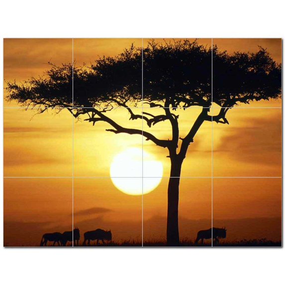 Sunset Photo Ceramic Tile Mural Kitchen Backsplash Bathroom Shower 405883-XL43