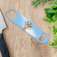 thumbnail image 2 of Cute Giraffe and Sky Zoo Animal Safari Stainless Steel Vinyl Covered Flat Bartender Speed Bar Bottle Opener, 2 of 3
