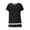 Black, variant on Riecok Two Piece Sets for Women Crewneck Short Sleeve Tops and Drawstring Shorts Solid Casual Comfortable Outfits
