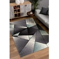thumbnail image 2 of 4â€™ x 6â€™ Gray and Blue Prism Pattern Area Rug, 2 of 4