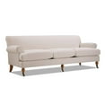 thumbnail image 4 of Maklaine Contemporary Hardwood Sofa with Metal Casters in Sky Neutral, 4 of 14