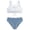 White, variant on Glisme Bathing Suits For Girls 2 Piece Swimsuit Crisscross Tie Back Tropical Floral Bikini Sets Kids Swimwear For Swimming Pool Beach Size 9-10 Years