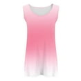thumbnail image 6 of AherBiu Plus Size Tank Tops for Women Gradient Color Crewneck Sleeveless Camisole Shirts Summer Top Tees, 6 of 6