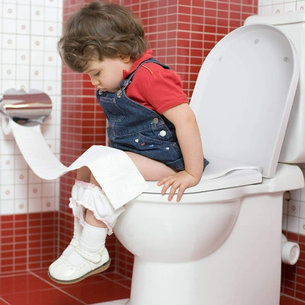 Abattant WC avec siège enfant magnétique, soft close et charnière réglable,  pour adultes et enfants dans les salles de bains et toilettes 