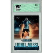 Lionel Messi 2023 Leaf Reimagined #RIB-11 FIRE SP Just 632 Made! SP Card PGI 10