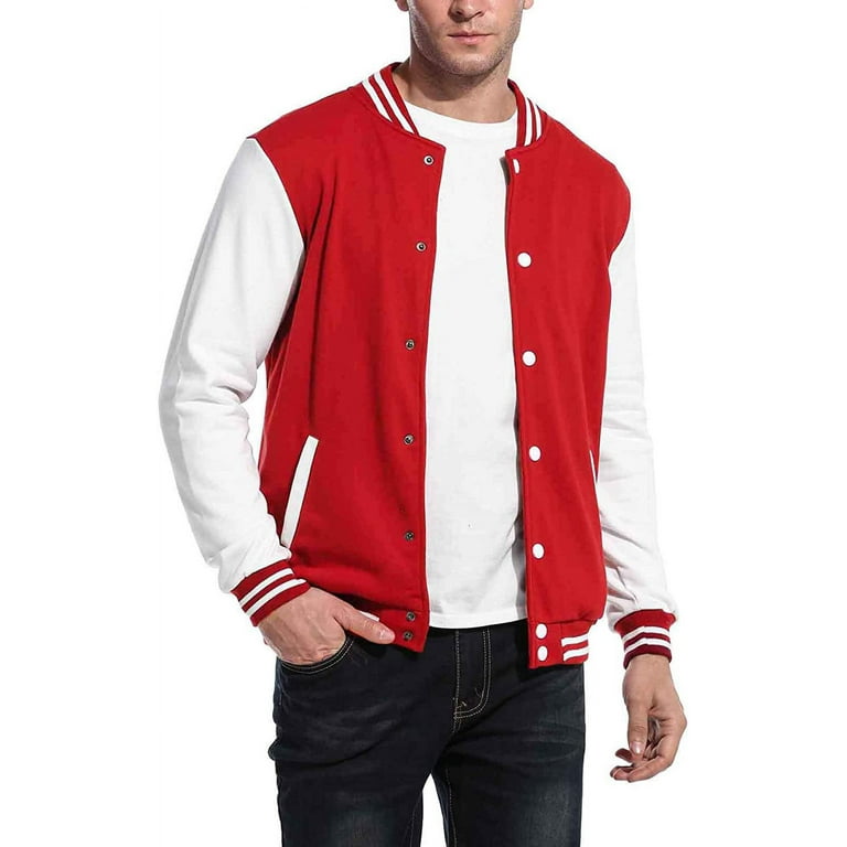 Letterman Baseball Button Up Varsity Jacket - Jackets Masters