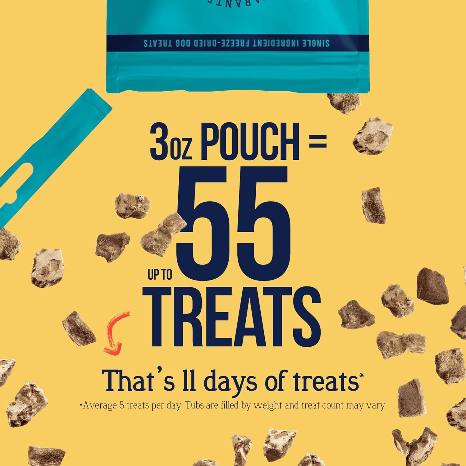 Stewart Freeze-Dried Chicken Liver Training Treats, Single-Ingredient, 3 oz Pouch