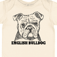 thumbnail image 4 of Inktastic English Bulldog Sketch Portrait with Dog Breed Name Boys or Girls Baby Bodysuit, 4 of 5
