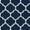Navy & White, variant on Bliss Rugs Shag Transitional Geometric Round Rug for Living Room, Dining Room | Tan, 5'3''Round