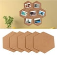thumbnail image 3 of Set of 5 Hexagonal Rubber Cork Boards - Unbranded Hexagon Shape Bulletin Boards for Notes and Messages, 3 of 8